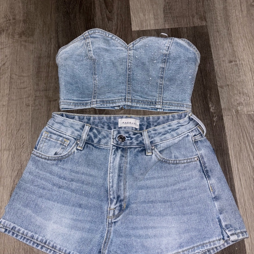 PacSun Light Blue Jean Shorts